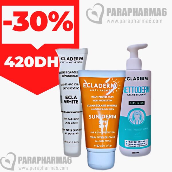 Pack éclat complet: écran solaire+ crème éclaircissante+ gel nettoyant Net 200ml