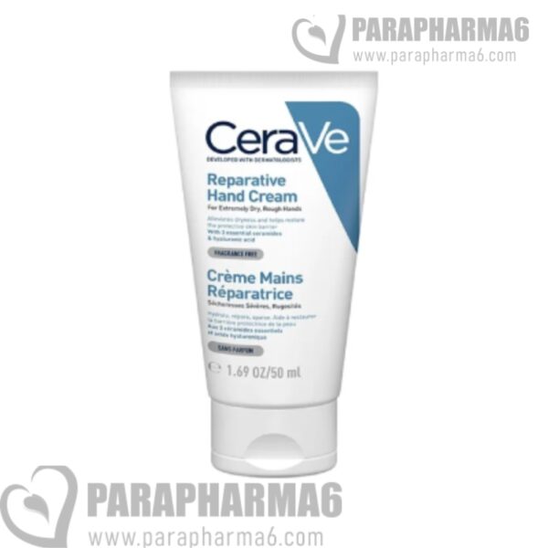 CeraVe Crème Réparatrice Mains Sèches et Abîmées | 50ml
