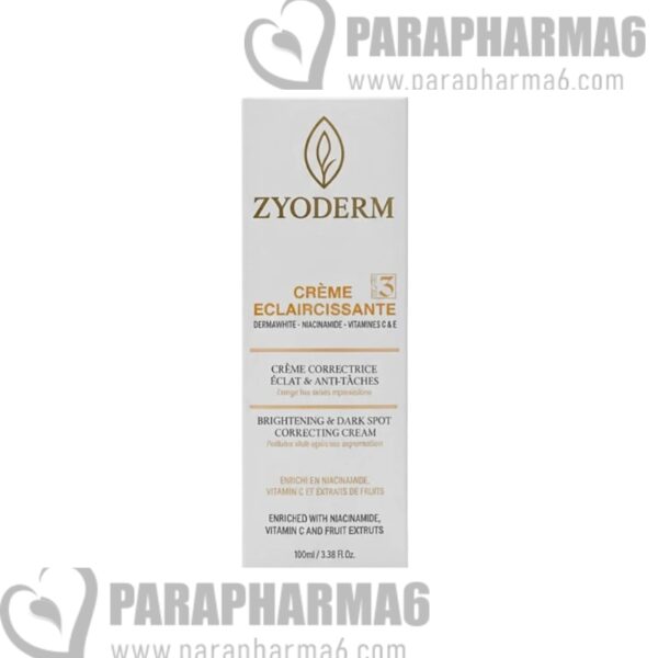 Zyoderm- Crème Éclaircissante Correctrice –anti tache-100 ml-maroc